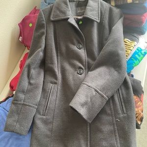 Grey Womens Peacoat